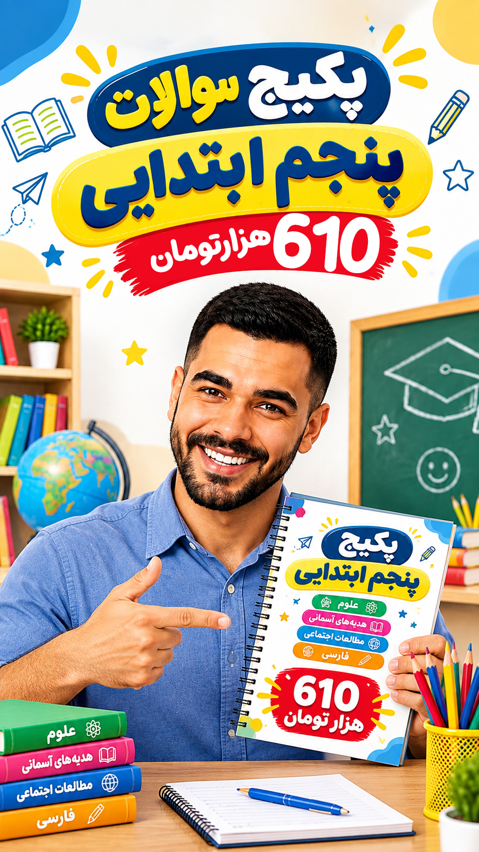 پکیج سوالات پنجم ابتدایی